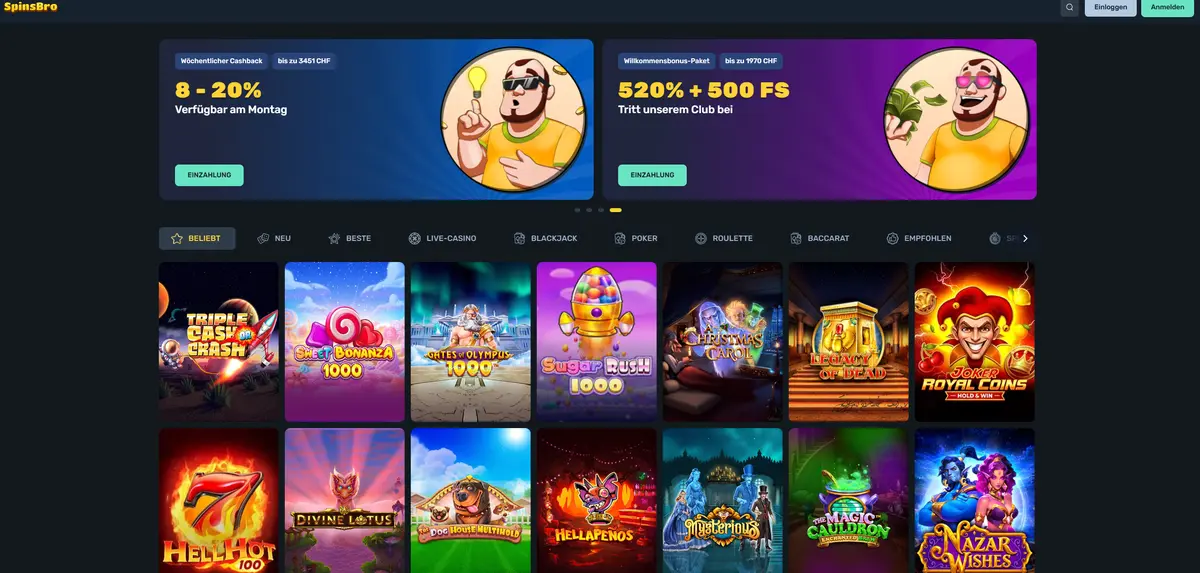 Spinsbro Schnelle Auszahlung Online Casino